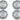 Stainless Steel Hub Cap Set